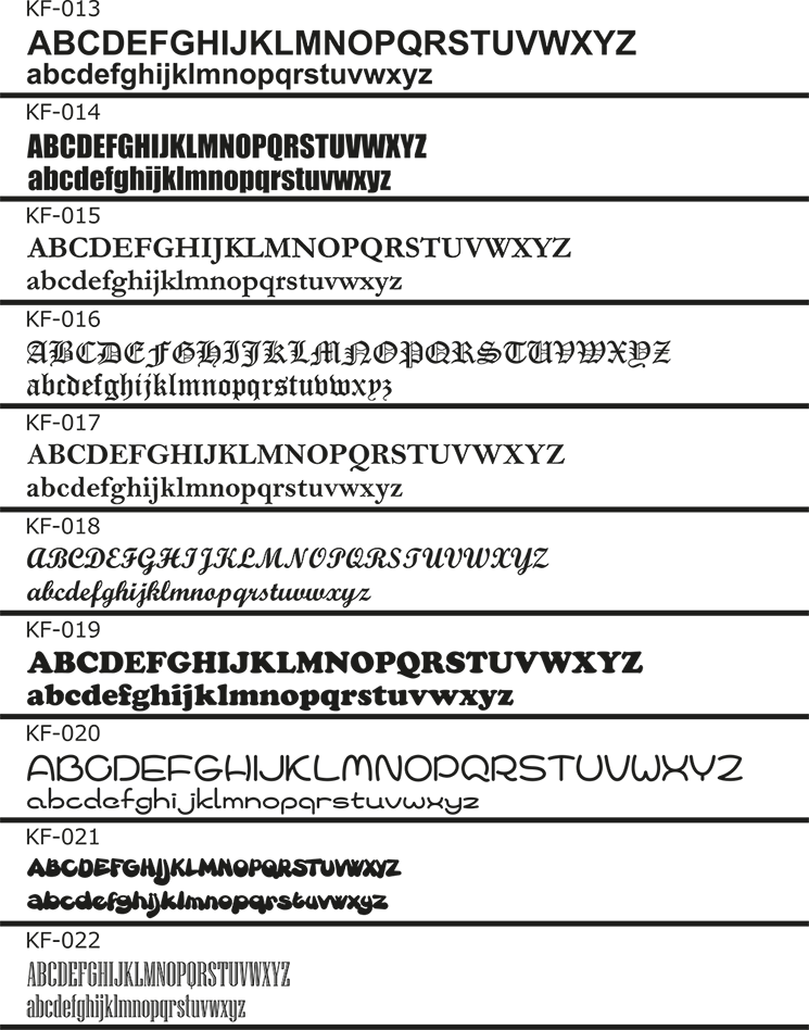 英数字書体