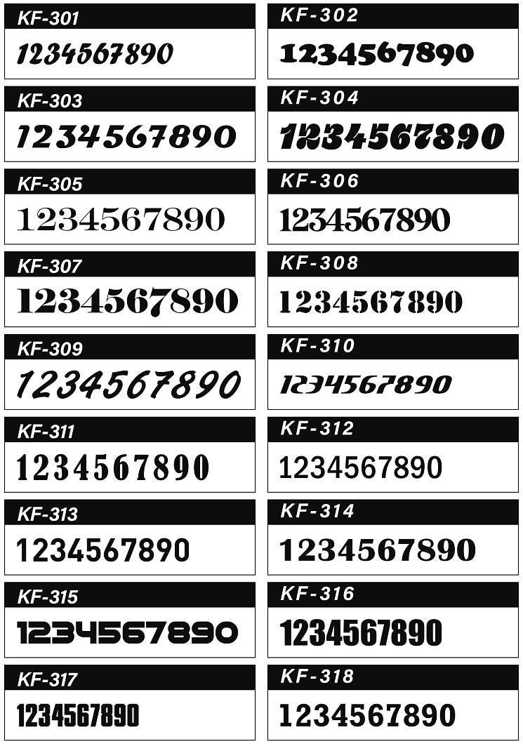 英数字書体